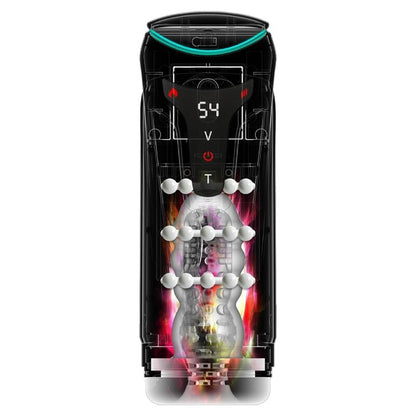 Masturbatore Moto-bator pro automatico vibrante e riscaldante con protezione, 26,5 cm di PDX Elite, immagine 2