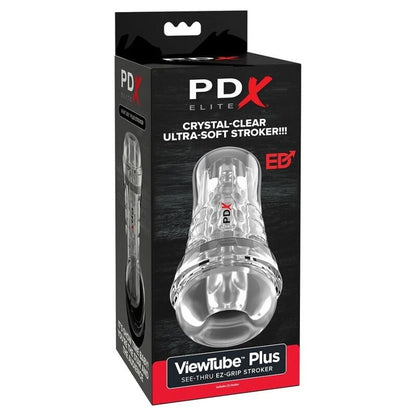 Sex toy viewtube plus trasparente con impugnatura Ez-grip, 21 cm di PDX Elite