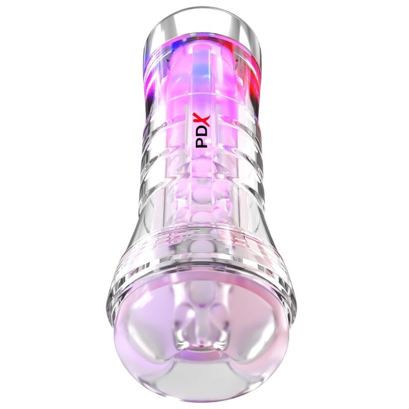 Viewtube XXL LED trasparente stroker 27,3 cm di PDX Elite