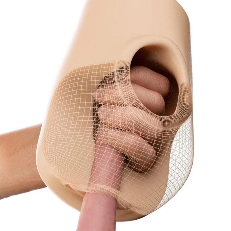Masturbatore maschile vagina realistica, Spuntatore, Strizzatore, Strofinatore, 18 cm di PDX Plus, immagine 5