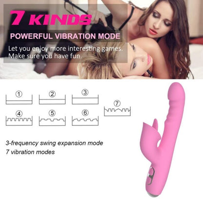 Vibratore T-may magic stick rabbit - rosa di Nalone, immagine 11