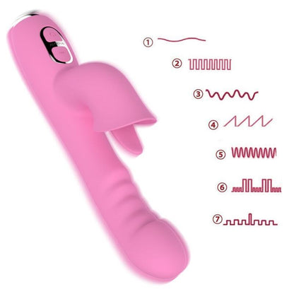 Vibratore T-may magic stick rabbit - rosa di Nalone, immagine 9