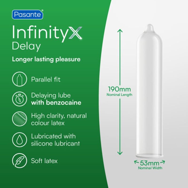 Preservativi delay infinity 12 unità di Pasante, immagine 3