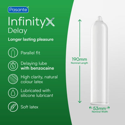 Preservativi delay infinity 12 unità di Pasante, immagine 3