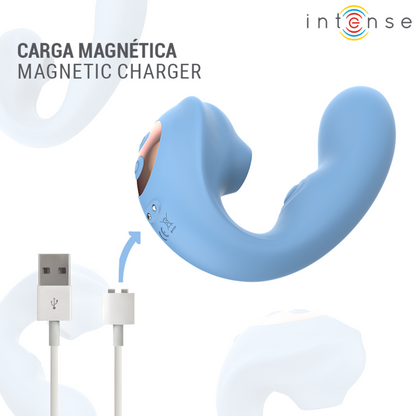 Stimolatore clitorideo multifunzione Gina blu di Intense, immagine 9