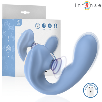 Stimolatore clitorideo multifunzione Gina blu di Intense, immagine 2