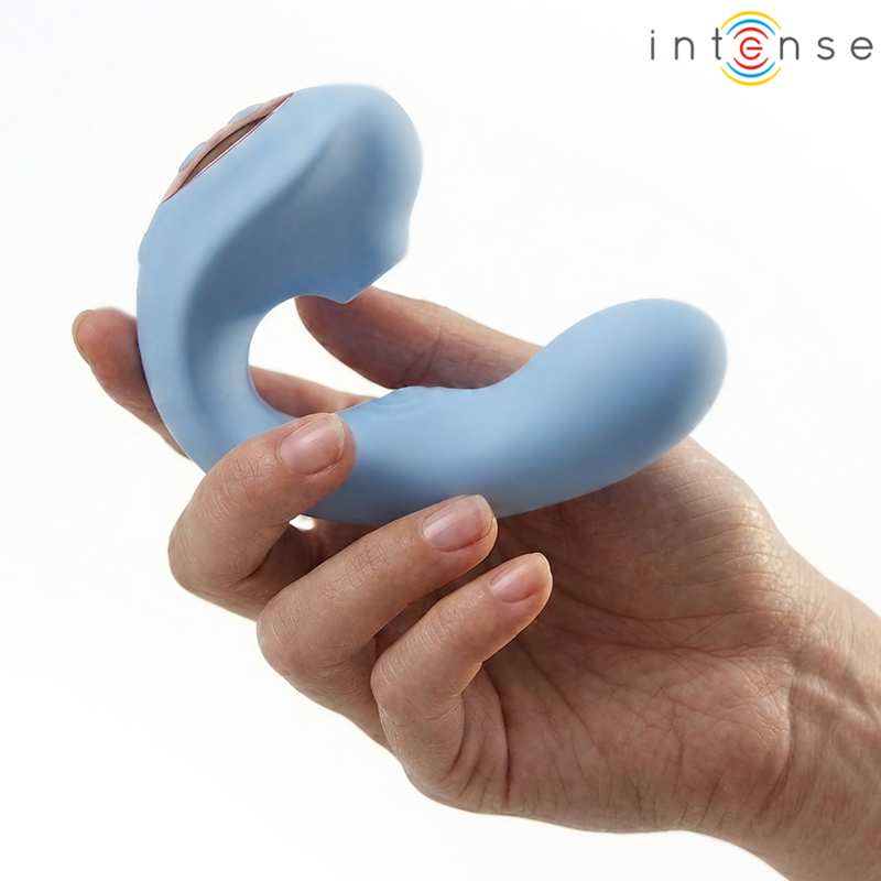 Stimolatore clitorideo multifunzione Gina blu di Intense, immagine 3