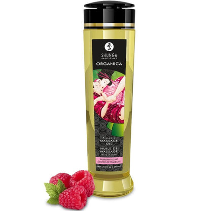 Olio da massaggio biologico al lampone 240 ml di Shunga