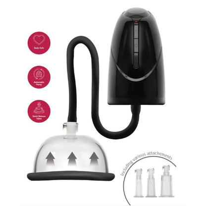 Pompa a vuoto automatica per vagina e clitoride nera di She.e.o