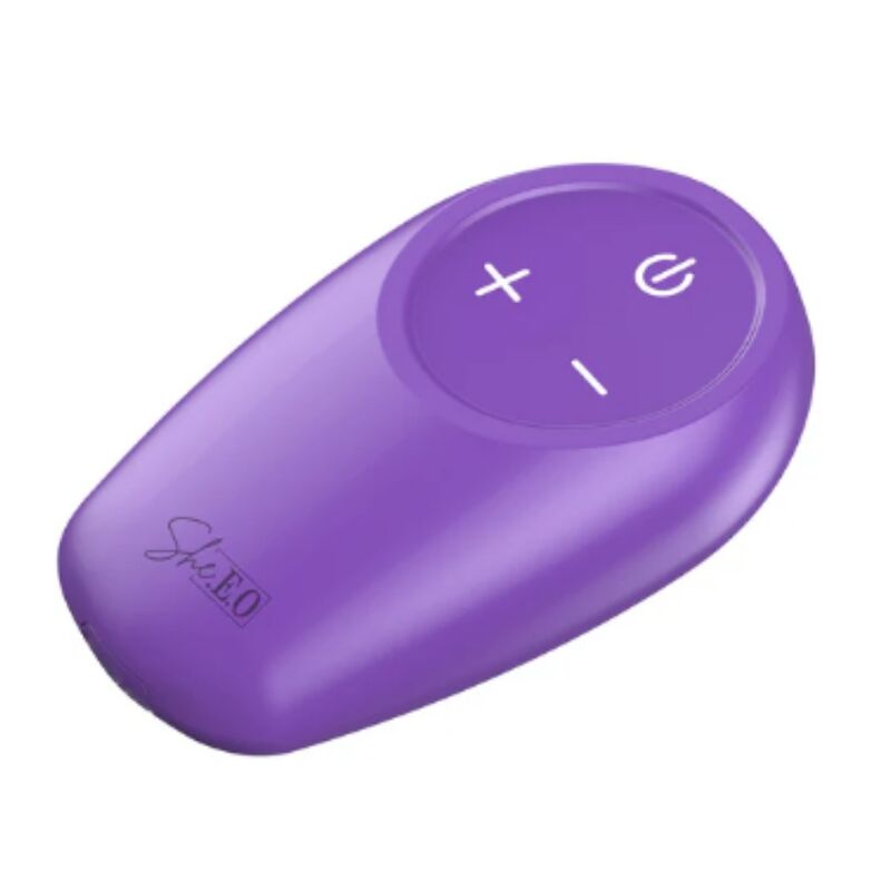 Stimolatore anale vibrante rotante con telecomando viola di She.e.o, immagine 6