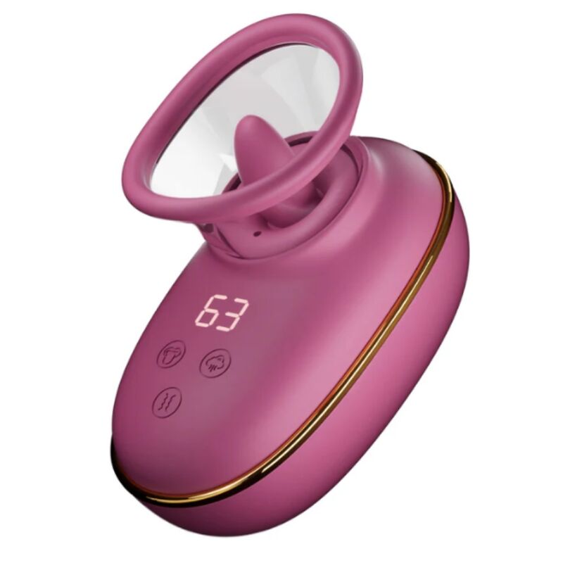 Pompa automatica per la stimolazione clitoridea con effetto Lecchio (viola) di She.e.o