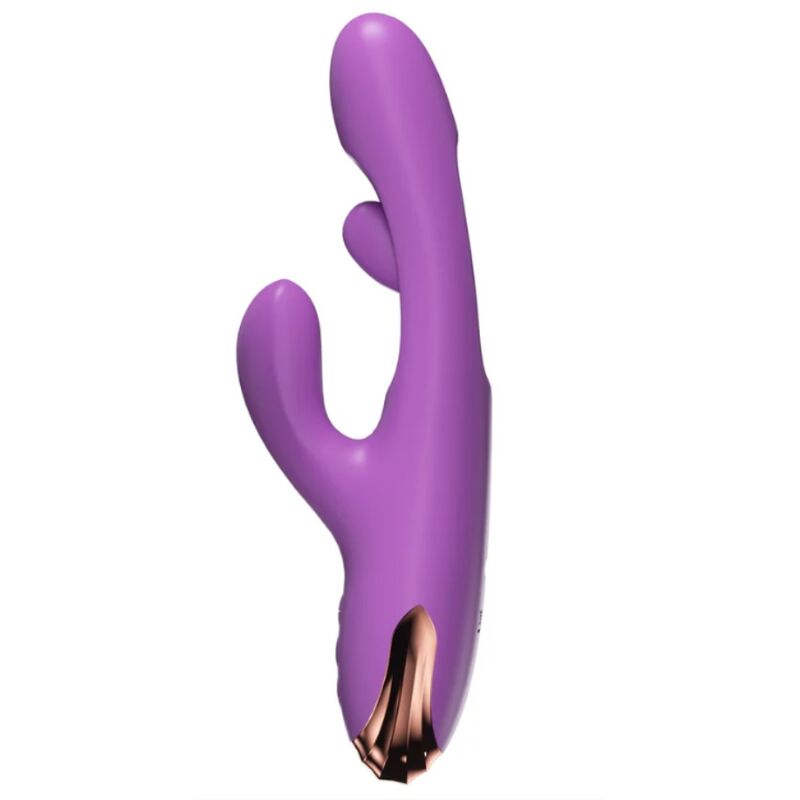 Vibratore per il punto g a forma di coniglio con movimento digitale viola di She.e.o, immagine 4