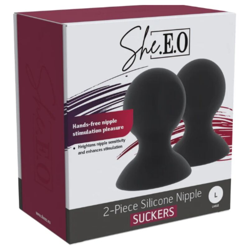 Coppette a ventosa per capezzoli in silicone L di She.e.o, immagine 7