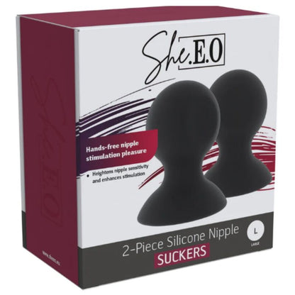 Coppette a ventosa per capezzoli in silicone L di She.e.o, immagine 7