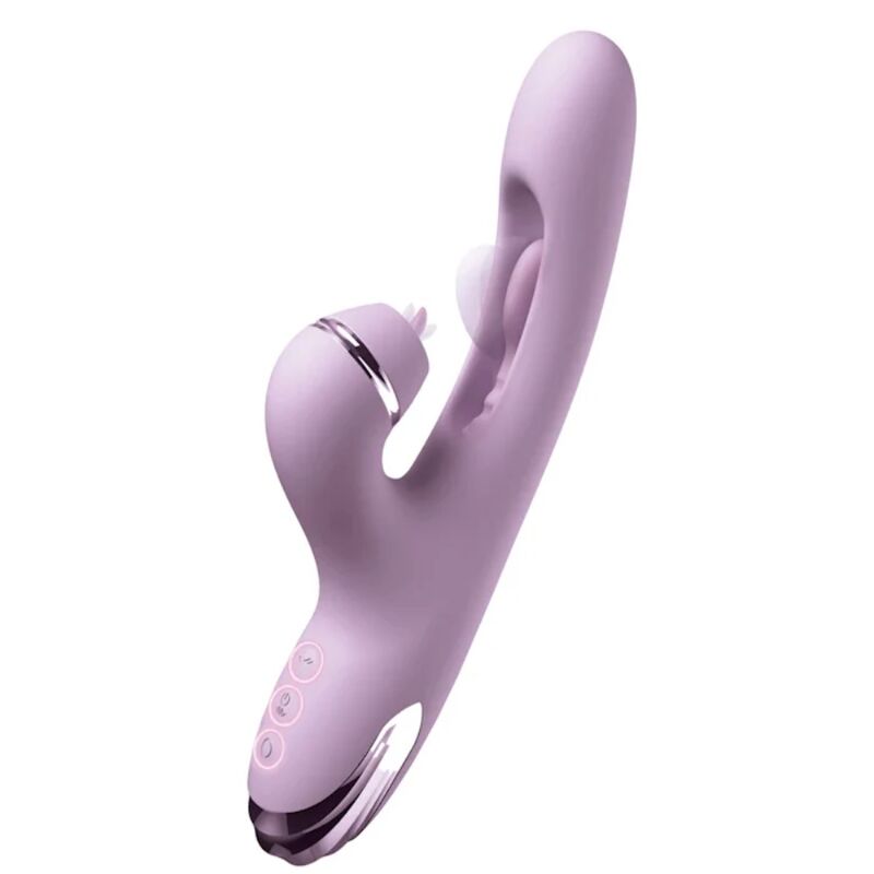 Vibratore G-touch pulse pro viola per la stimolazione del punto g e del clitoride a forma di coniglio di Fantasy For Her