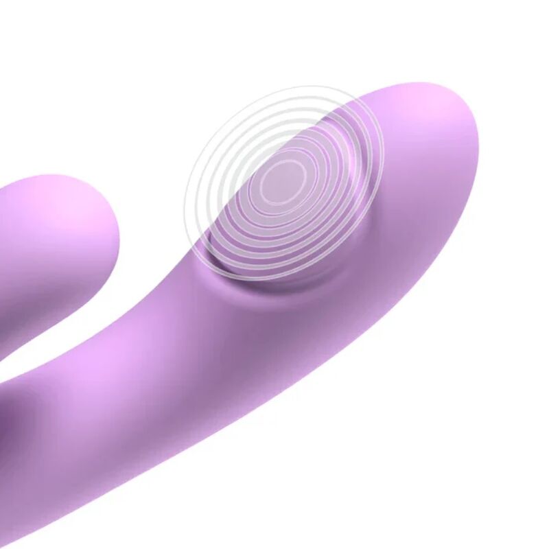 Vibratore a coniglio viola per la Consultazione del punto g e del clitoride (intimotion Flutter pro), immagine 2