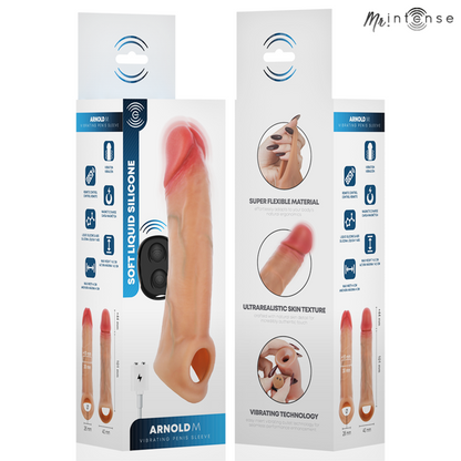 Vibratore in silicone per pene con telecomando Arnold M 14,5 cm -ø- 4 cm di Mr Intense, immagine 8