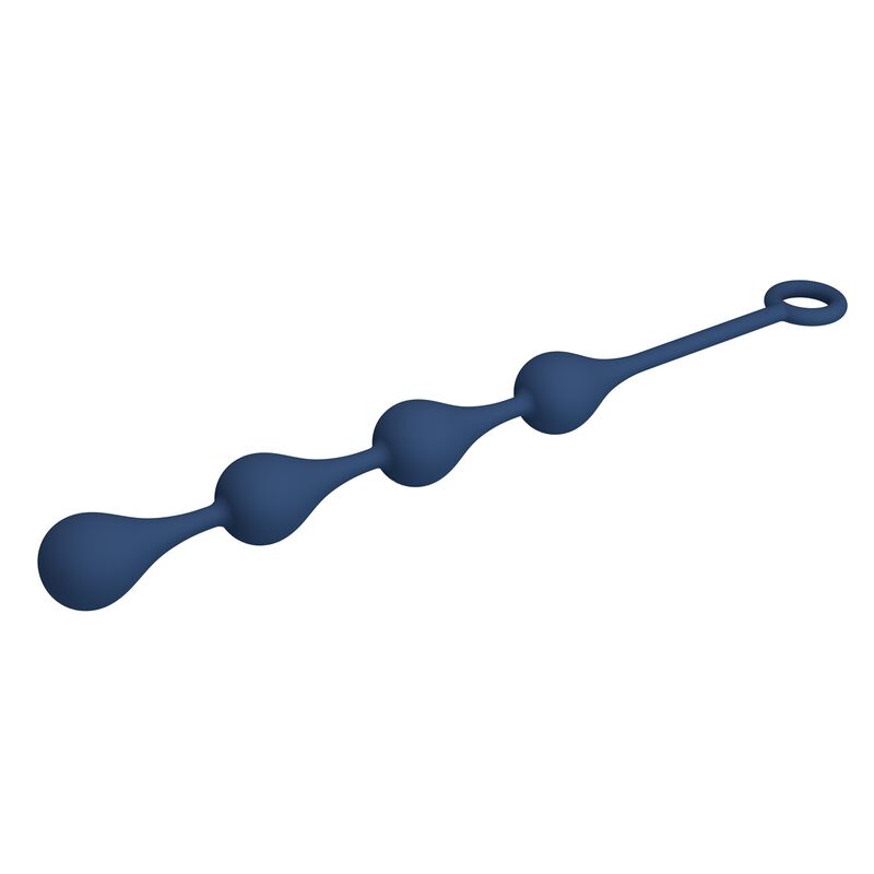 Sex toy anale perle in silicone blu taglia M 33 cm di Mr Play, immagine 6