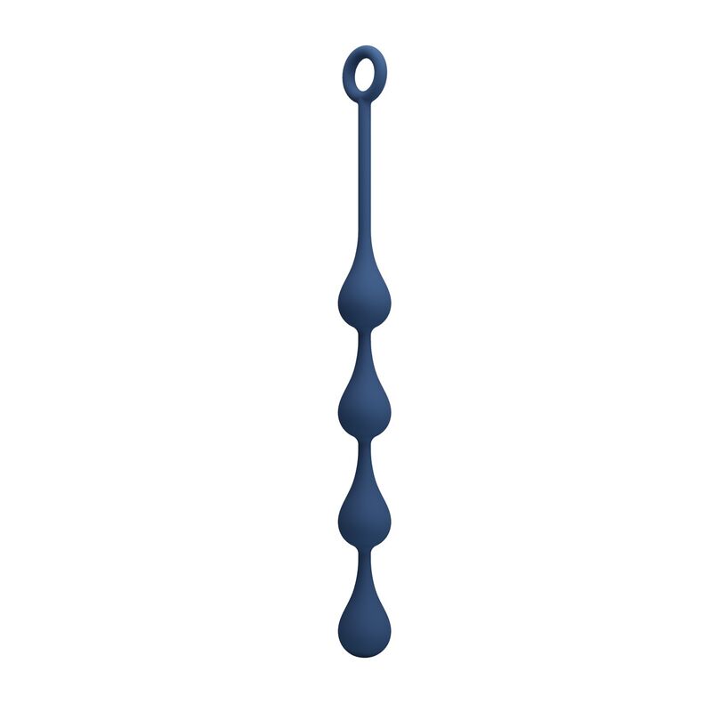 Sex toy anale perle in silicone blu taglia M 33 cm di Mr Play, immagine 5