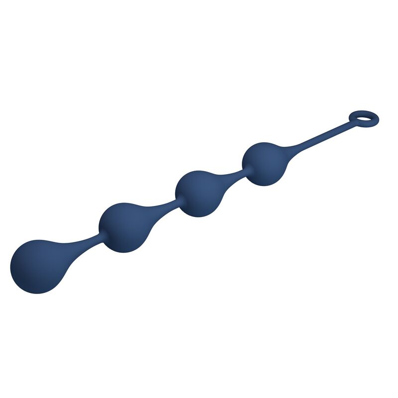 Sex toy anale perle in silicone blu taglia XL 52,5 cm di Mr Play, immagine 6