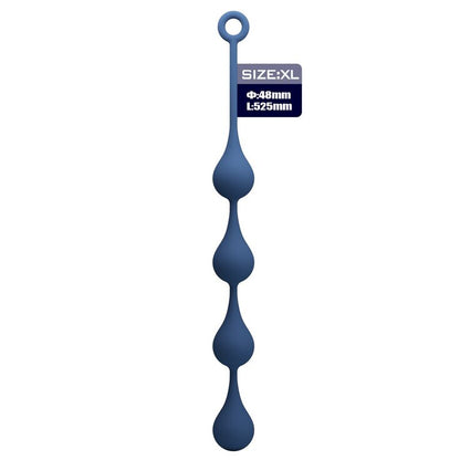 Sex toy anale perle in silicone blu taglia XL 52,5 cm di Mr Play, immagine 2
