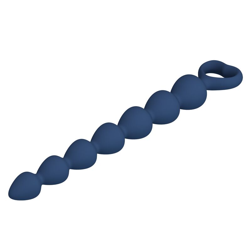 Perle Analali in silicone blu e plug anal 26,7 cm di Mr Play, immagine 7