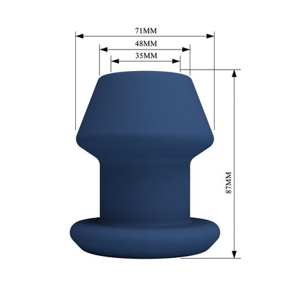 Plug anale Jack blue cavo in silicone taglia M di Mr Play, immagine 8