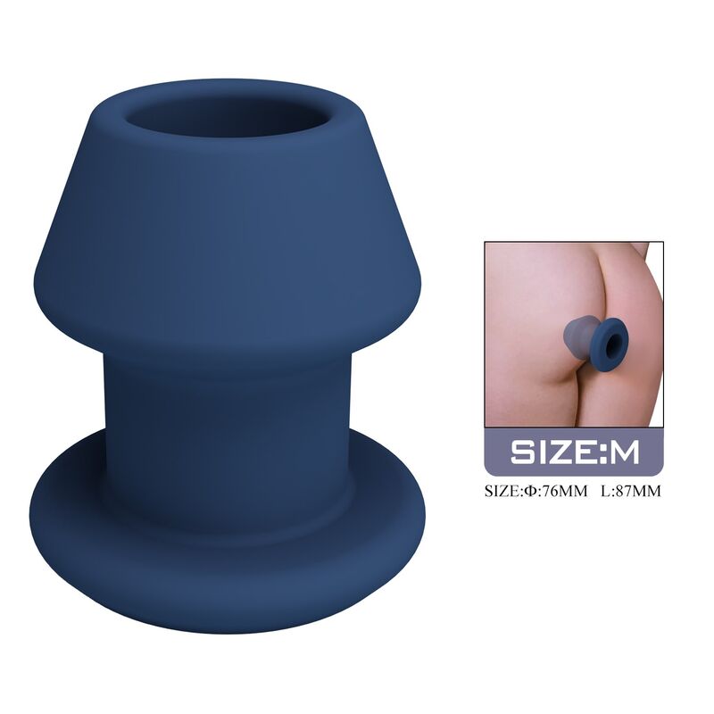 Plug anale Jack blue cavo in silicone taglia M di Mr Play, immagine 2