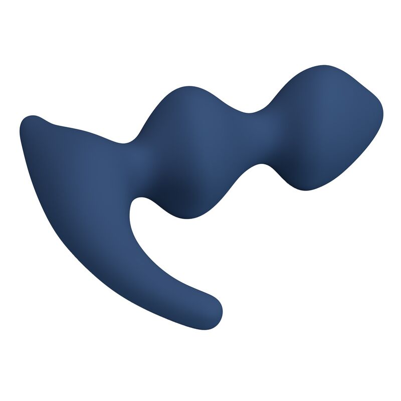 Plug anale ergonomico blu di Mr Play, immagine 6