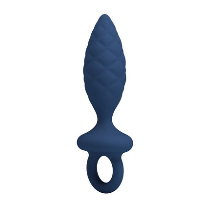 Plug anale testurizzato con anello blu L di Mr Play, immagine 4