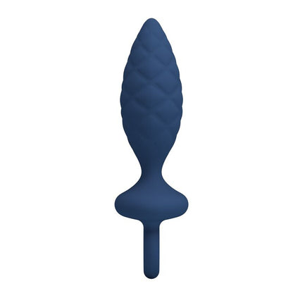 Plug anale testurizzato con anello blu S di Mr Play, immagine 6