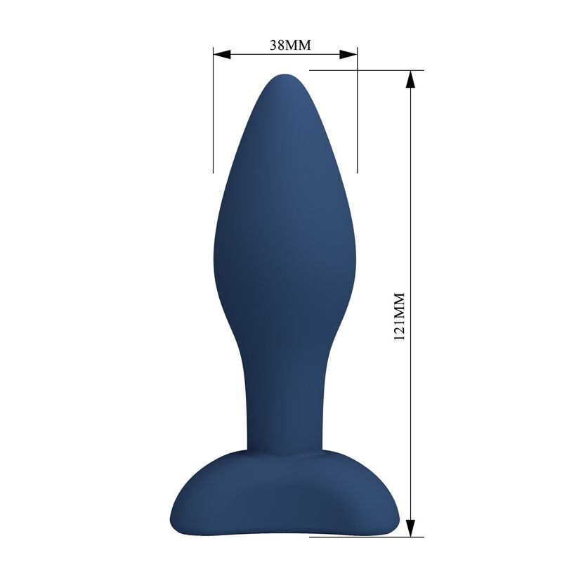 Plug anale conico in silicone blu L di Mr Play, immagine 8