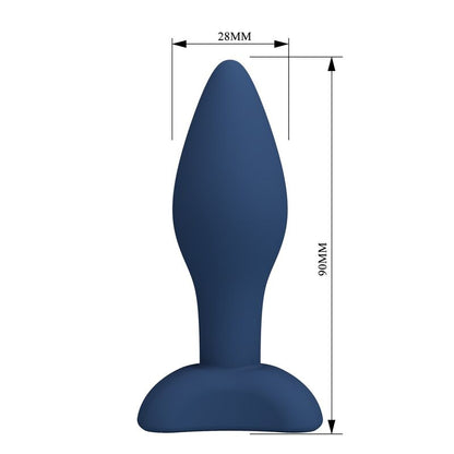 Plug anale conico in silicone blu S di Mr Play, immagine 5