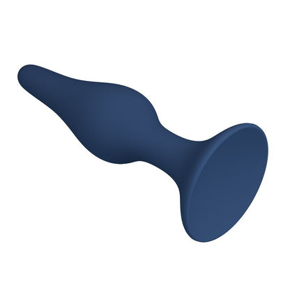 Plug anale slim in silicone blu L di Mr Play, immagine 5