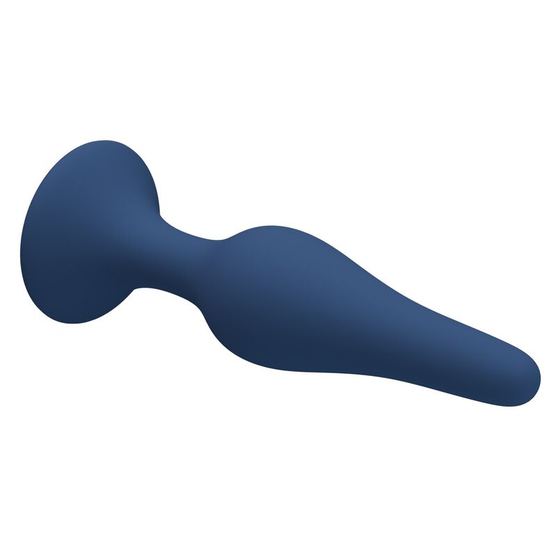 Plug anale slim in silicone blu taglia S di Mr Play, immagine 5