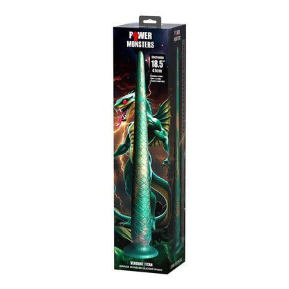 Wildwyrm Tail bicolore fantasy dildo in silicone 47 cm Ø 4 cm di Power Monsters, immagine 2