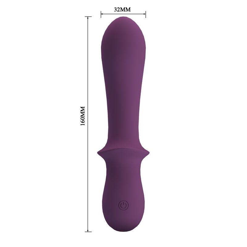 Vibratore ricaricabile Abigail 10 funzioni viola di Pretty Love, immagine 9