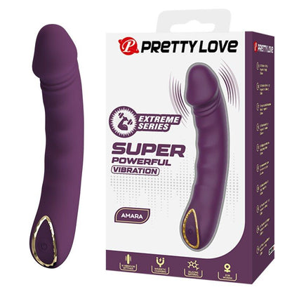 Vibratore ricaricabile amara 10 funzioni viola di Pretty Love