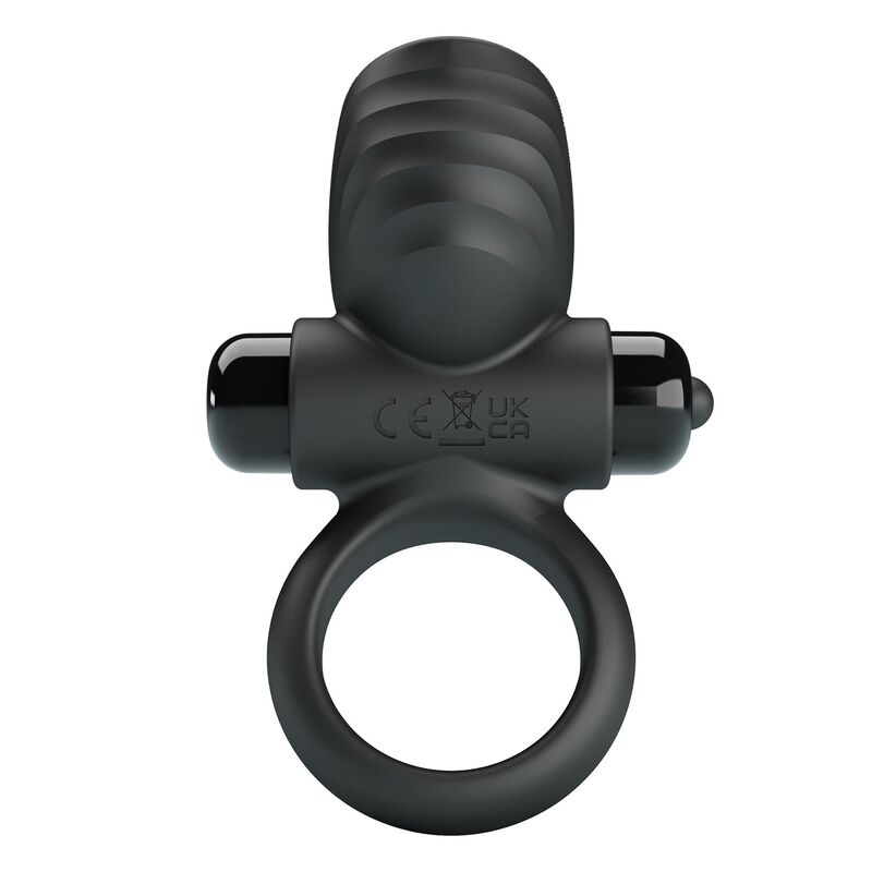 Anello vibrante per pene Adrien 10 funzioni nero di Pretty Love, immagine 4