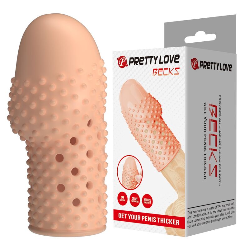 Manicotto per pene da Geek per un pene più spesso, colore naturale di Pretty Love