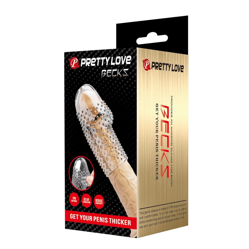 Manica per pene da Geek per un pene più spesso e trasparente di Pretty Love, immagine 3