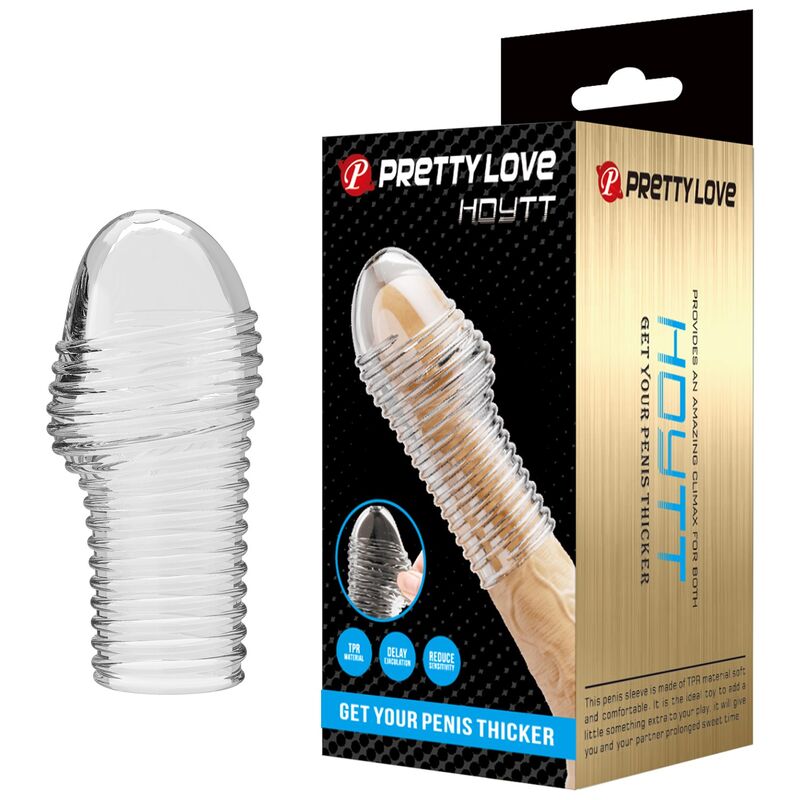 Manica per pene per un Hottt pene più spesso e trasparente di Pretty Love