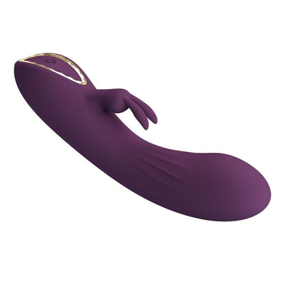Vibratore a forma di coniglio ricaricabile Landyn, 10 funzioni, viola di Pretty Love, immagine 8