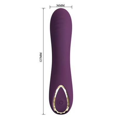 Vibratore ricaricabile Lloyde 10 funzioni viola di Pretty Love, immagine 8