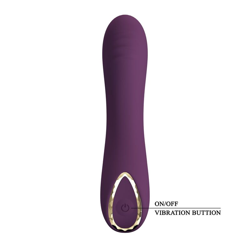 Vibratore ricaricabile Lloyde 10 funzioni viola di Pretty Love, immagine 2