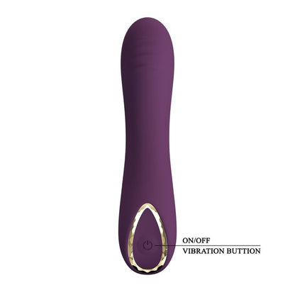 Vibratore ricaricabile Lloyde 10 funzioni viola di Pretty Love, immagine 2