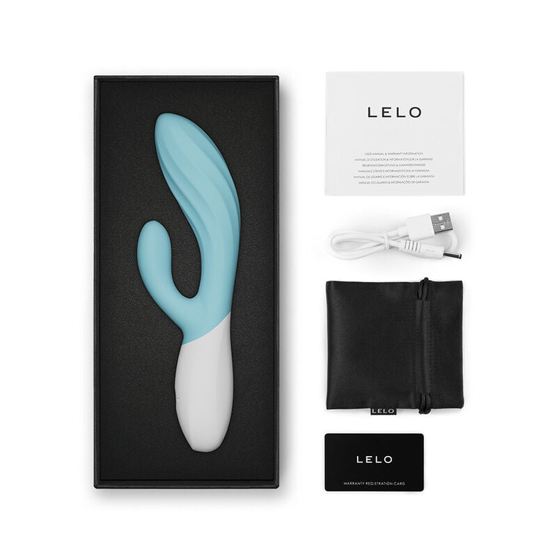 Vibratore a coniglio per il Ina twist doppio punto g e il clitoride blu di Lelo, immagine 5