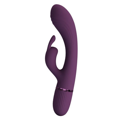 Vibratore a forma di coniglio Rocco ricaricabile 10 funzioni viola di Pretty Love, immagine 4