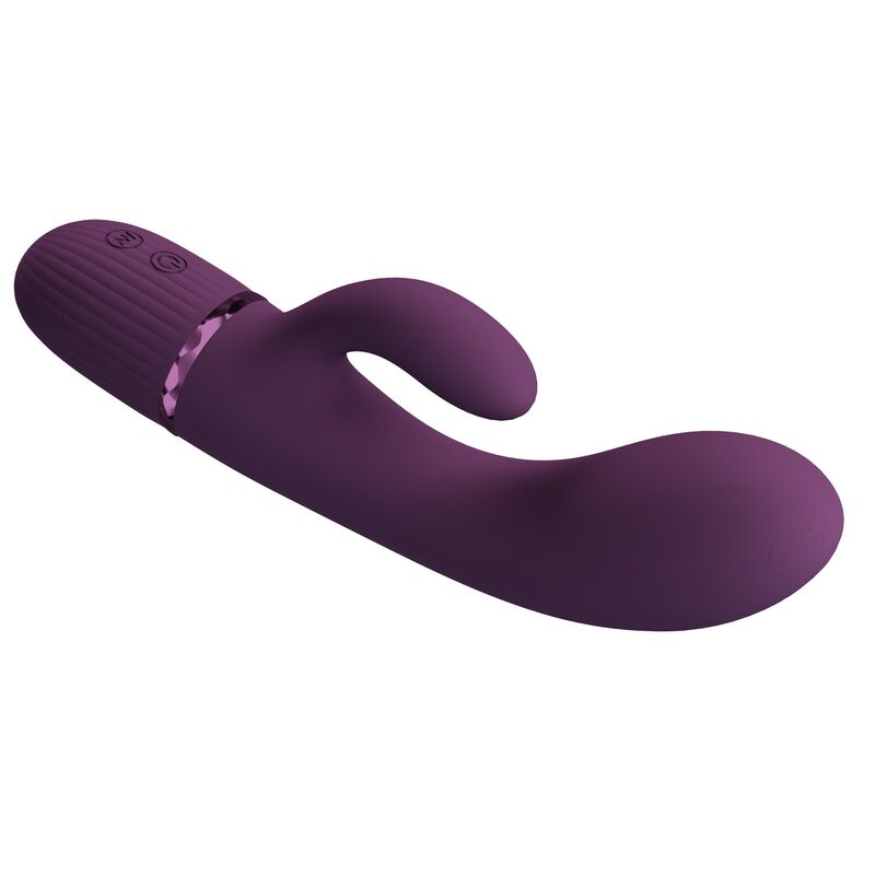 Vibratore a forma di coniglio Margie ricaricabile 10 funzioni viola di Pretty Love, immagine 6