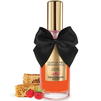BIJOUX INDISCRETS - OLIO DA MASSAGGIO EFFETTO CALDO AROMA FRAGOLA